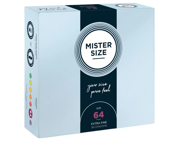 Mister Size vékony óvszer - 64mm (36db)