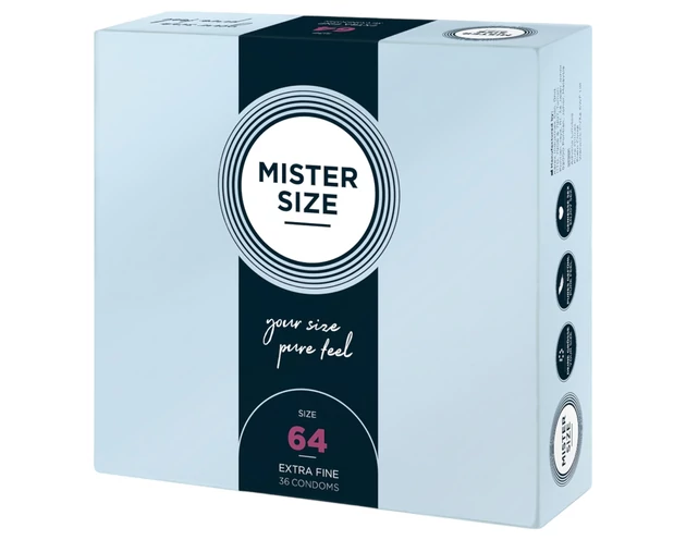 Mister Size vékony óvszer - 64mm (36db)