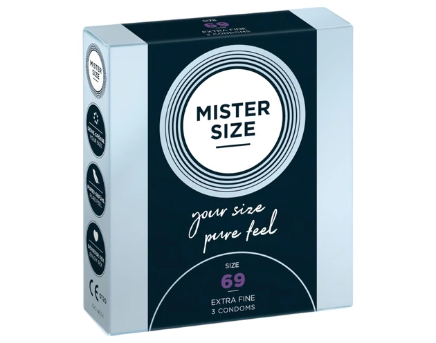 Mister Size vékony óvszer - 69mm (3db)