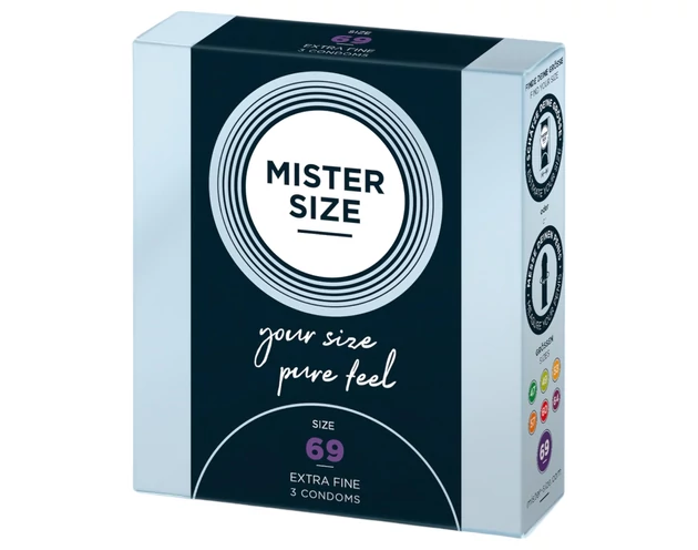 Mister Size vékony óvszer - 69mm (3db)