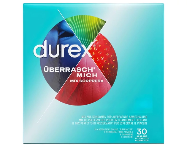 Durex - ízesített óvszer csomag (30db)