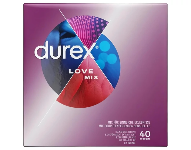 Durex Love Mix - óvszer csomag (40db)