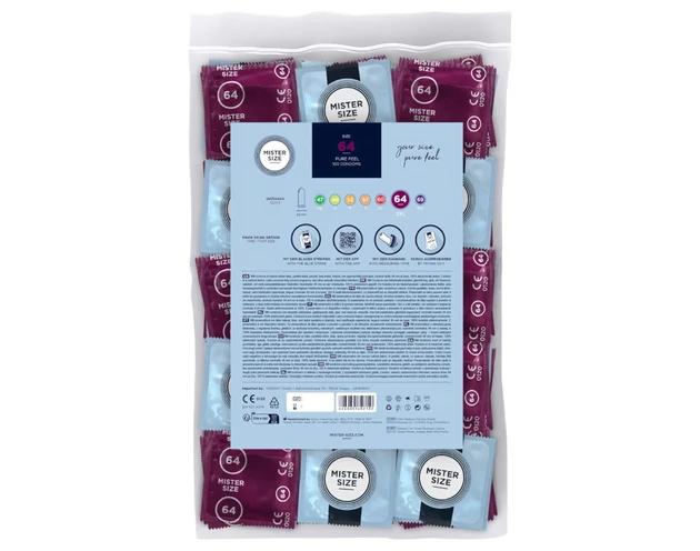 Mister Size vékony óvszer - 64mm (100db)