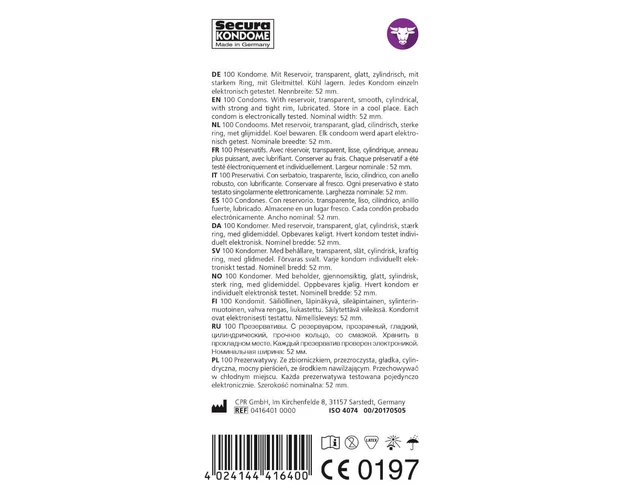 Secura El Toro - potenciagyűrűs óvszerek (100db)