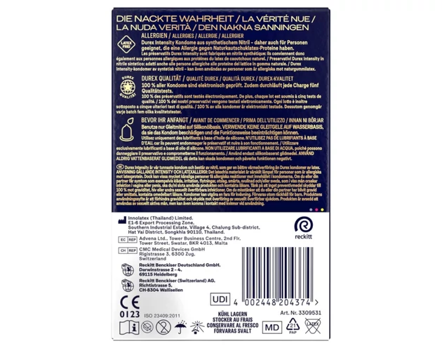 Durex Intensity - vékony, latexmentes óvszer (20db)