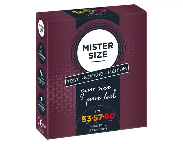 Mister Size óvszer Tesztcsomag - 3db