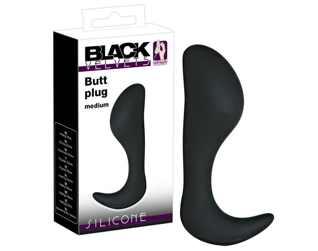 Black Velvet horog - anál plug (fekete)