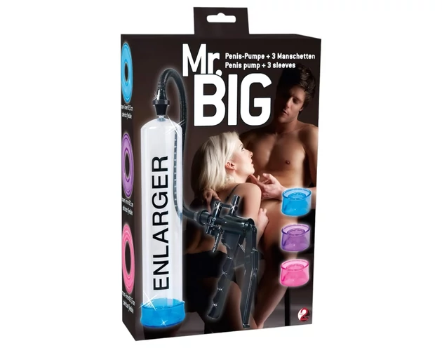You2Toys - Mr. Big - péniszpumpa szett (átlátszó)