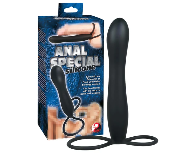 You2Toys - Special anál dildó és péniszgyűrű - fekete