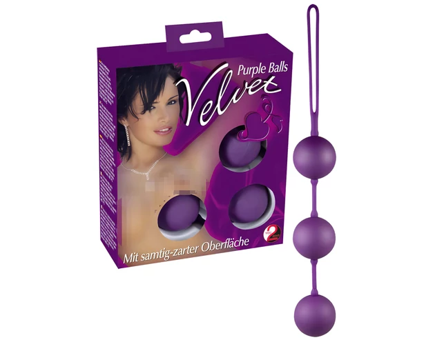 You2Toys - Velvet lila, tripla gésagolyó