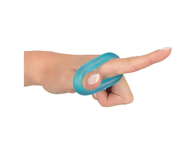 You2Toys - Áttetsző péniszgyűrű - jégkék