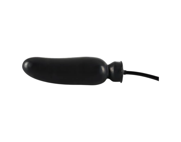 LATEX - felpumpálható dildó (fekete)