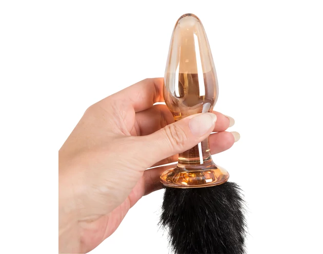 You2Toys - Üveg anál plug cicafarokkal