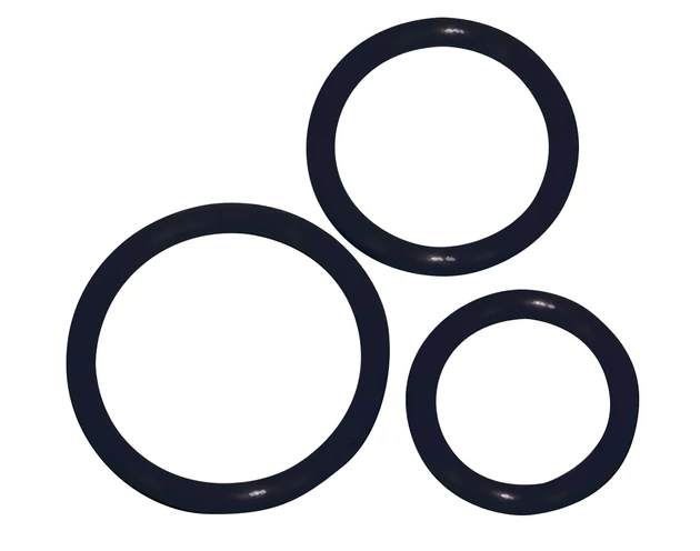You2Toys - Szilikon péniszgyűrű trió - fekete