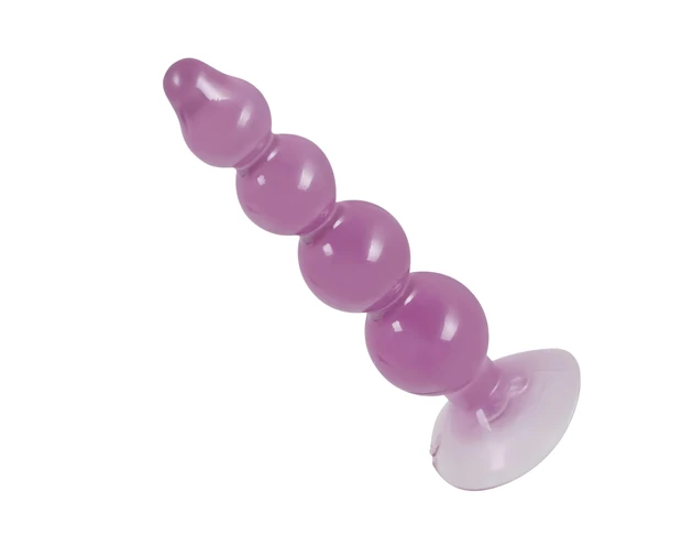 You2Toys - anal beads - tapadókorongos análbot (lila)