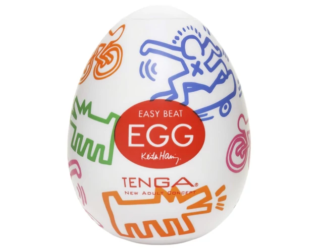 TENGA Egg Keith Haring Street - tojás maszturbátor (1db)
