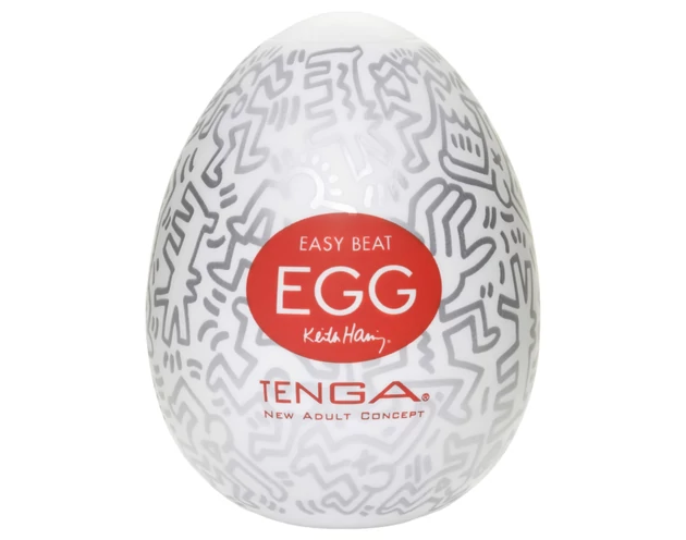 TENGA Egg Keith Haring Party - tojás maszturbátor (1db)