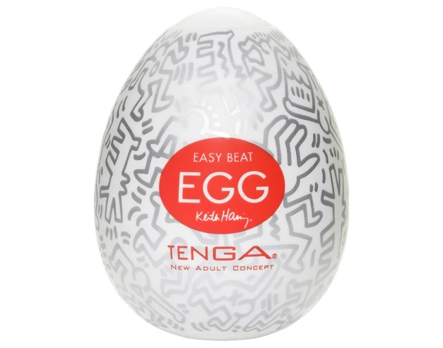 TENGA Egg Keith Haring Party - tojás maszturbátor (1db)
