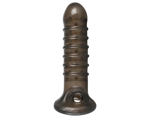 Rebel - bordázott péniszköpeny (szürke)