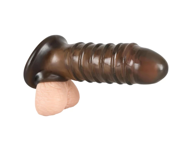 Rebel - bordázott péniszköpeny (szürke)