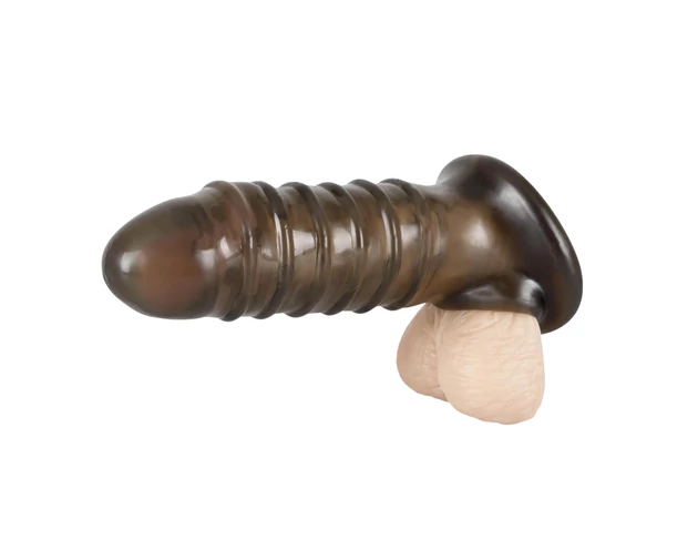 Rebel - bordázott péniszköpeny (szürke)