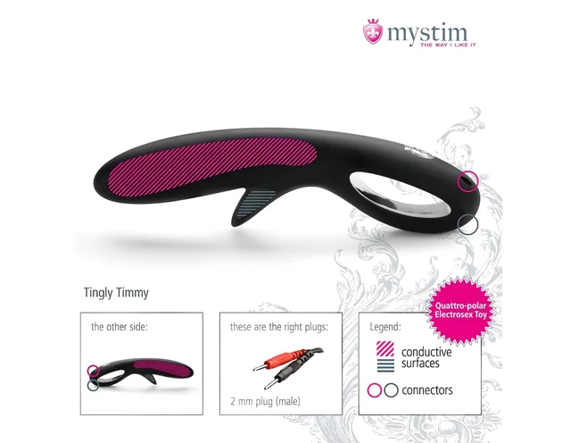 mystim Tingly Timmy - szilikon elektro dildó