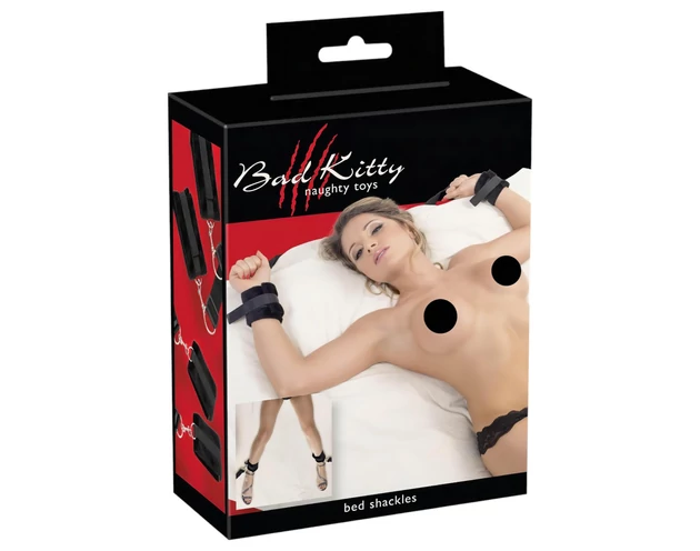 Bad Kitty - plüss ágyhoz kötöző szett (5 részes)