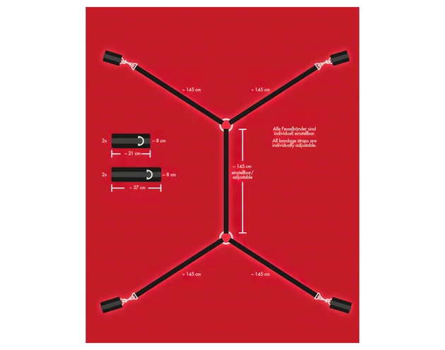 Bad Kitty - plüss ágyhoz kötöző szett (5 részes)