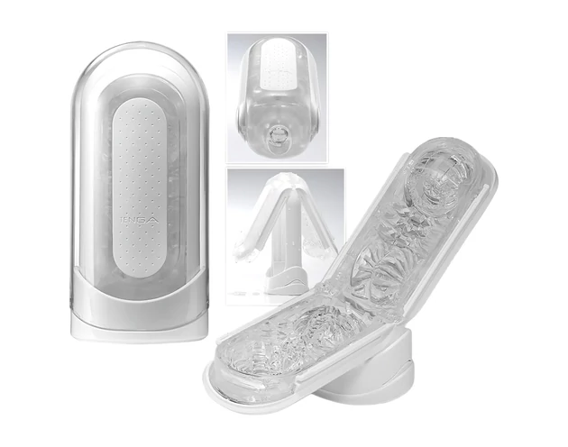 TENGA Flip Zero - szuper-maszturbátor (fehér)