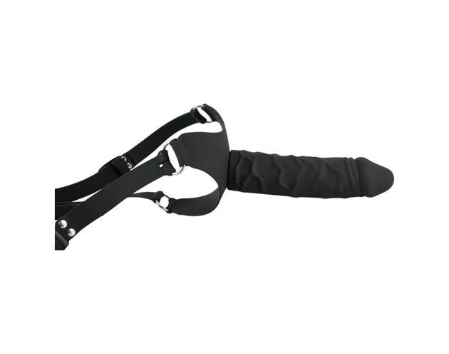 You2Toys - Silicone Strap-On - felcsatolható dildó (fekete)