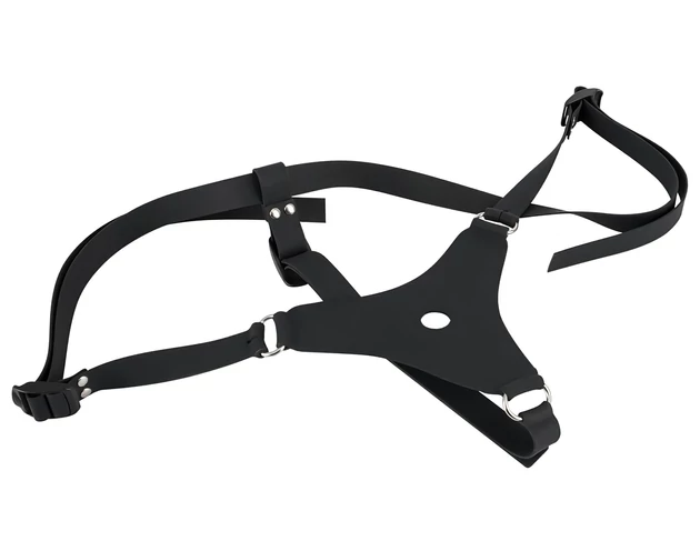 You2Toys - Silicone Strap-On - felcsatolható dildó (fekete)