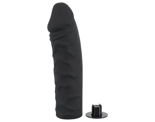 You2Toys - Silicone Strap-On - felcsatolható dildó (fekete)