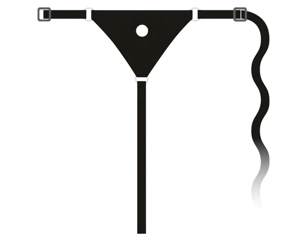 You2Toys - Silicone Strap-On - felcsatolható dildó (fekete)