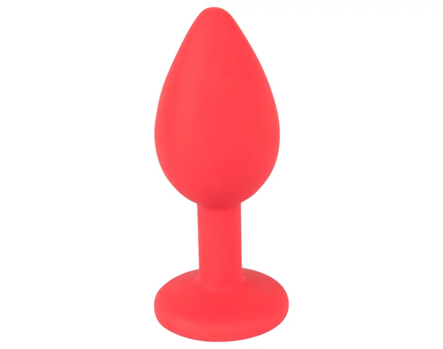 Colorful JOY - szilikon anál plug - kicsi (piros)