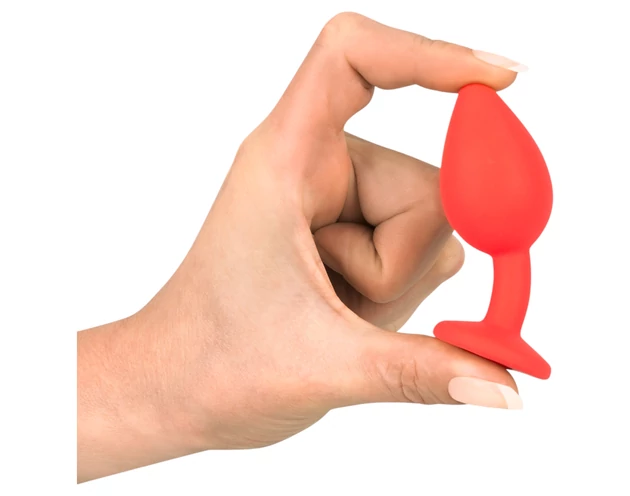 Colorful JOY - szilikon anál plug - kicsi (piros)