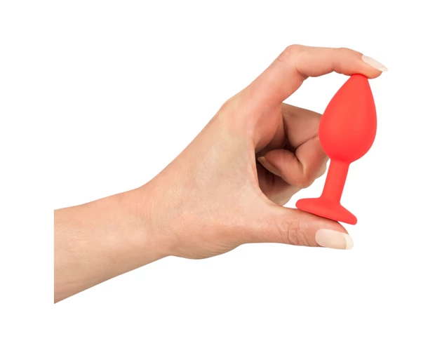 Colorful JOY - szilikon anál plug - kicsi (piros)