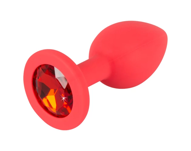 Colorful JOY - szilikon anál plug - kicsi (piros)