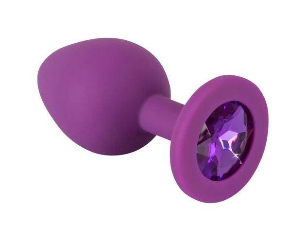 Colorful JOY - szilikon anál plug - közepes (lila)