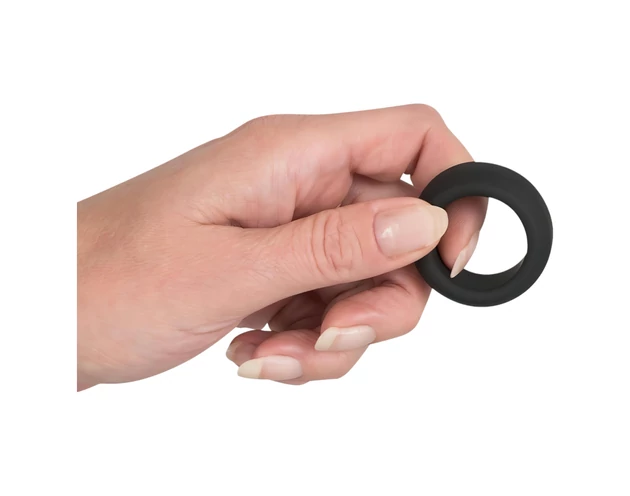 Black Velvet - vastagfalú péniszgyűrű (2,6cm) - fekete