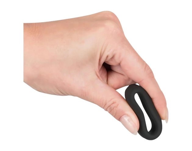 Black Velvet - vastagfalú péniszgyűrű (2,6cm) - fekete