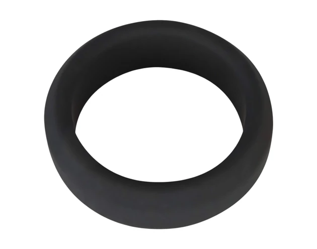 Black Velvets - vastagfalú péniszgyűrű (3,8cm) - fekete