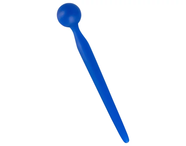 Dilator Sperm Stopper - gömbös, szilikon dilátor (kék)
