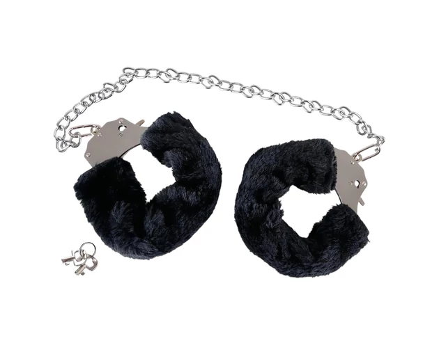 You2Toys - Plüss bilincs hosszú lánccal - fekete