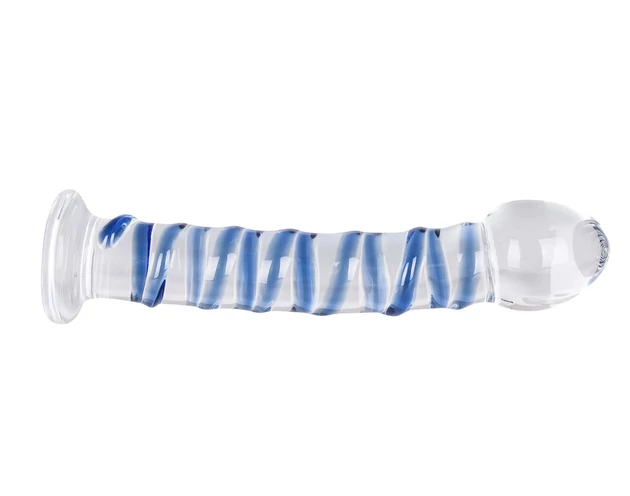 You2Toys - Arts Clair Bleu - spirális üveg dildó