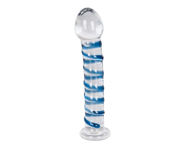 You2Toys - Arts Clair Bleu - spirális üveg dildó
