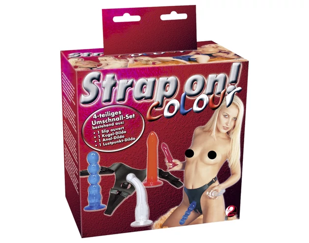 You2Toys - Felcsatolható dildó szett! - színes