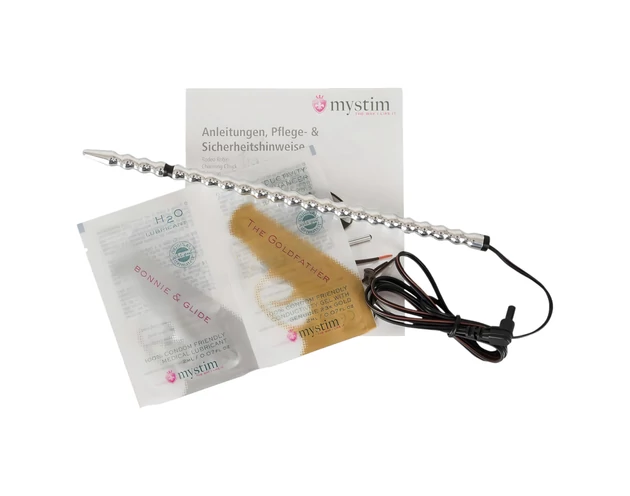 mystim Tickleberry Finn - gömbös elektro húgycső dildó