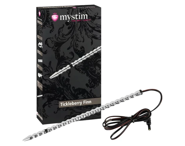 mystim Tickleberry Finn - gömbös elektro húgycső dildó