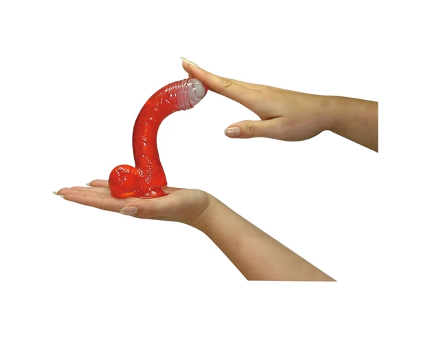 Jolly dildó (17cm) - vörös