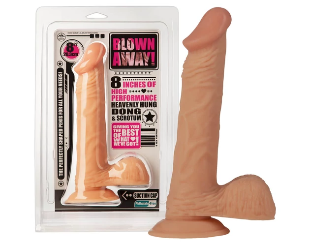 NMC 8 - Élethű makkos dildó (23cm)